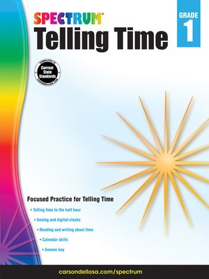 cover image of Telling Time, Grade 1